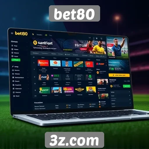 Experiência do usuário no bet80 e sua interface